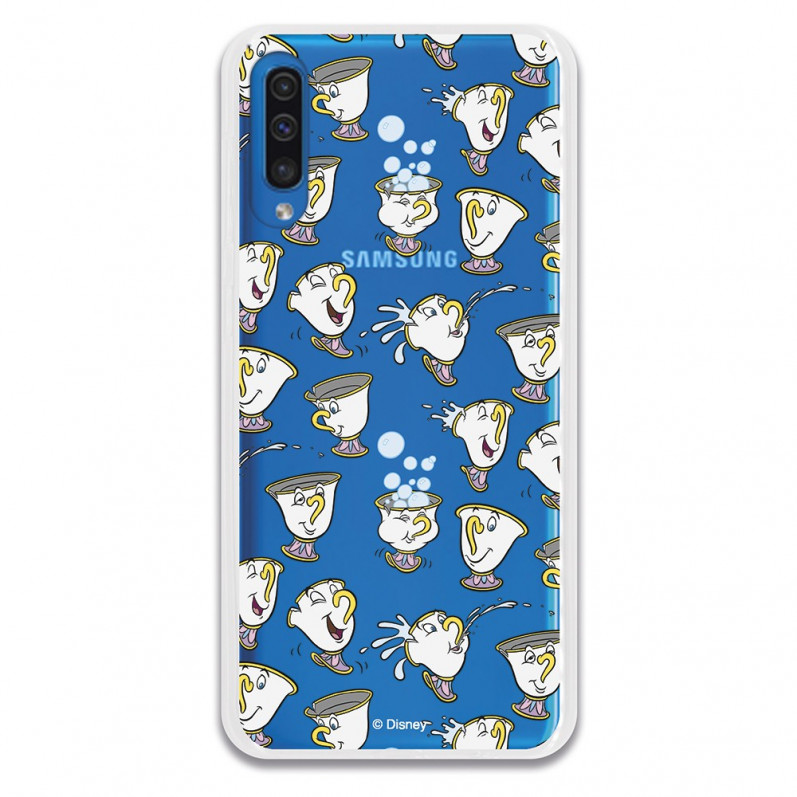 Carcasa Oficial Disney Chip Potts Siluetas Transparente para Samsung Galaxy A50- La Casa de las Carcasas