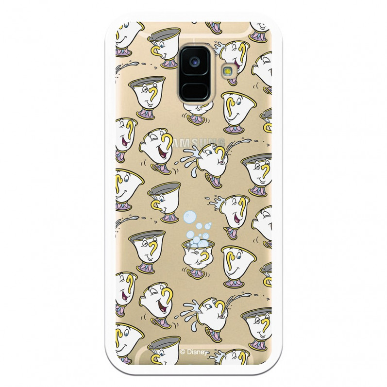 Carcasa Oficial Disney Chip Potts Siluetas Transparente para Samsung Galaxy A6 2018- La Casa de las Carcasas