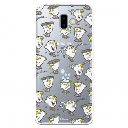 Carcasa Oficial Disney Chip Potts Siluetas Transparente para Samsung Galaxy J6 Plus- La Casa de las Carcasas