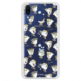 Carcasa Oficial Disney Chip Potts Siluetas Transparente para Samsung Galaxy M20- La Casa de las Carcasas