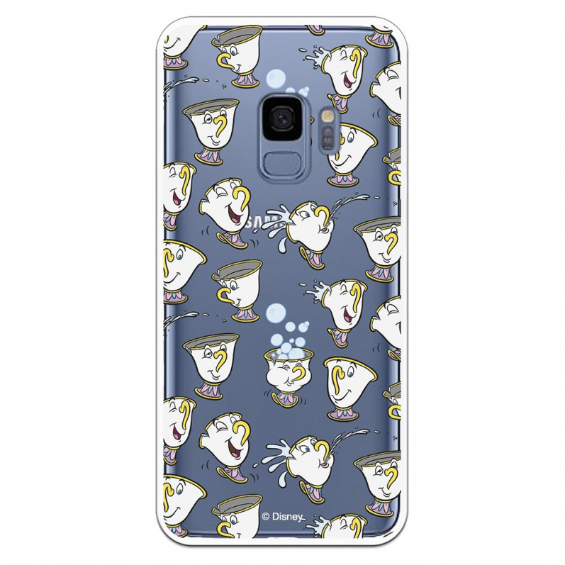 Carcasa Oficial Disney Chip Potts Siluetas Transparente para Samsung Galaxy S9- La Casa de las Carcasas