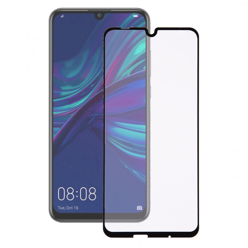 Vollständig schwarzes gehärtetes Glas für Huawei P Smart 2019