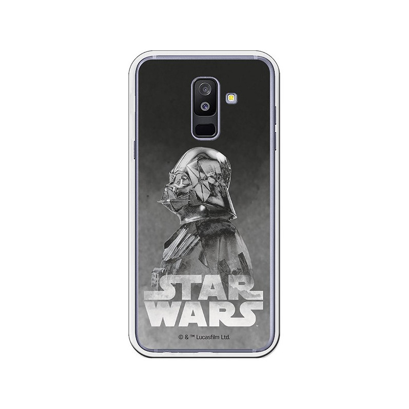 Offizielle Star Wars Darth Vader Samsung Galaxy A6 Plus Hülle in Schwarz