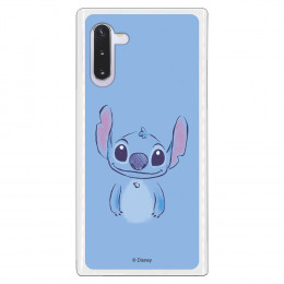 Funda para Samsung Galaxy Note 10 Oficial de Disney Stitch Azul - Lilo & Stitch