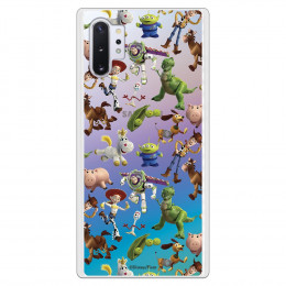 Funda para Samsung Galaxy Note 10 Plus Oficial de Disney Muñecos Toy Story Siluetas - Toy Story