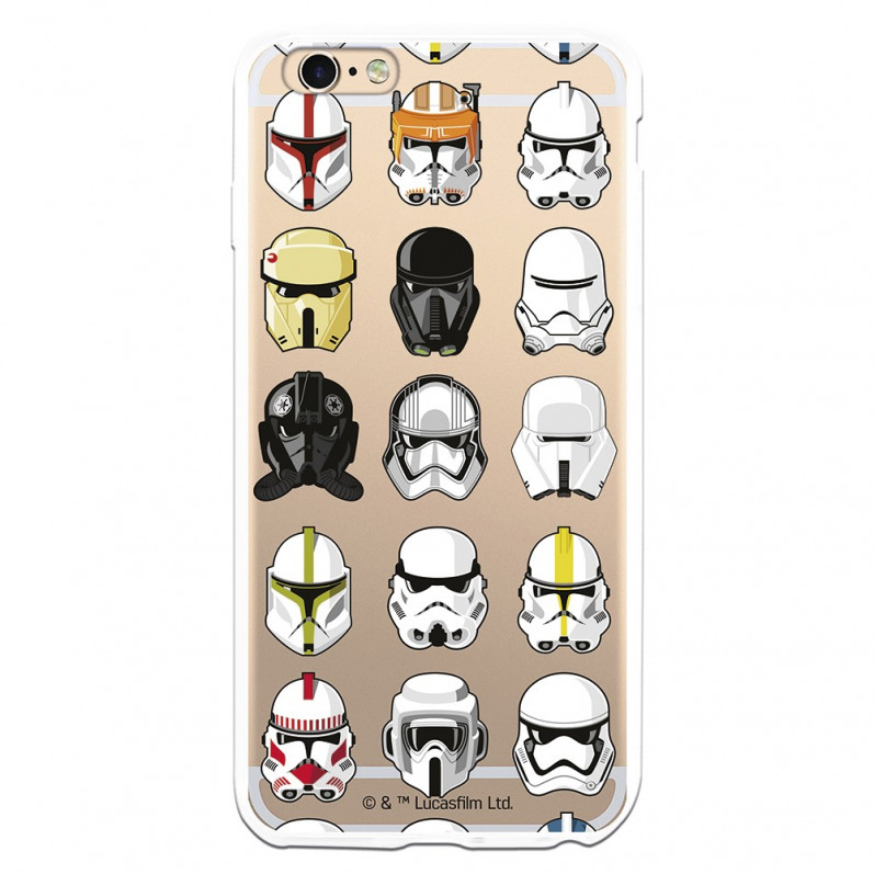 Funda para iPhone 6S Plus Oficial de Star Wars Patrón Cascos - Star Wars