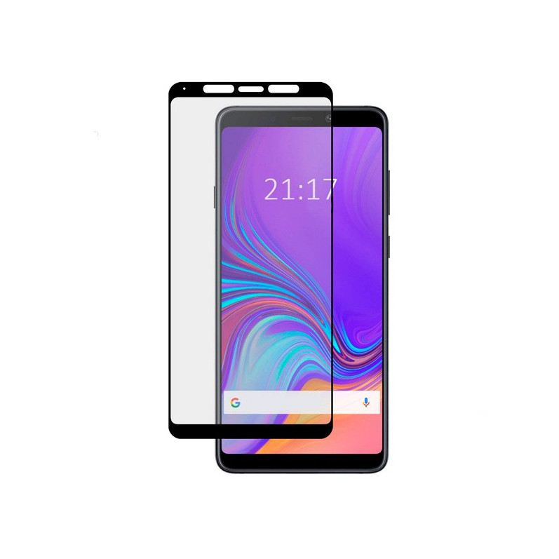 Vollschwarzes gehärtetes Glas für Samsung Galaxy A9 2018