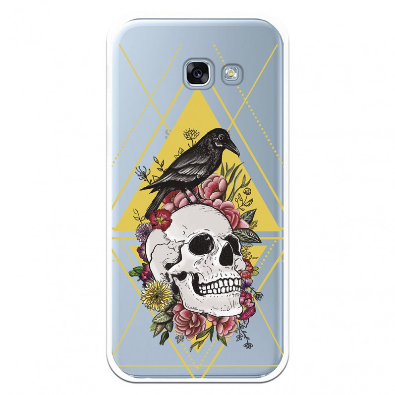 Carcasa Calavera Cuervo para Samsung Galaxy A5 2017- La Casa de las Carcasas