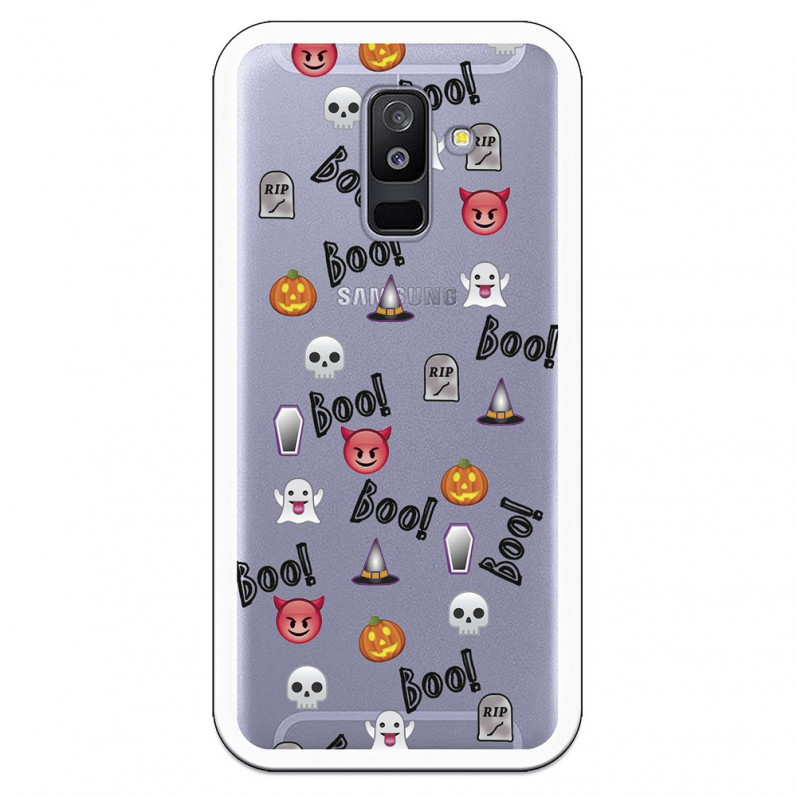 Carcasa Halloween Icons para Samsung Galaxy A6 Plus 2018- La Casa de las Carcasas