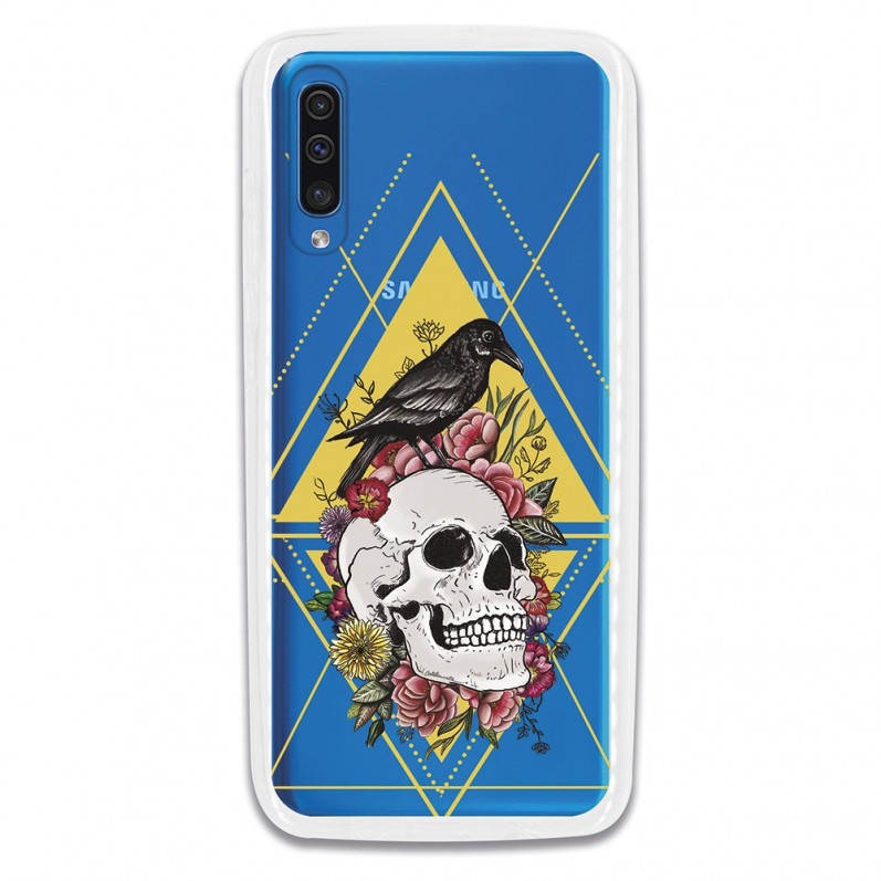 Carcasa Calavera Cuervo para Samsung Galaxy A70- La Casa de las Carcasas