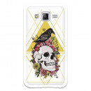 Carcasa Calavera Cuervo para Samsung Galaxy J5- La Casa de las Carcasas