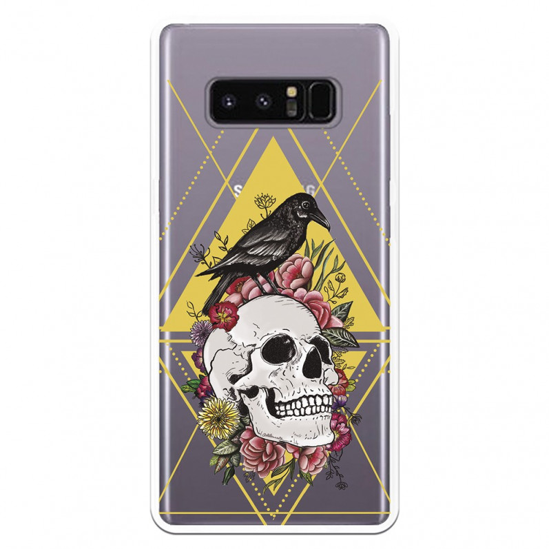 Carcasa Calavera Cuervo para Samsung Galaxy Note 8- La Casa de las Carcasas