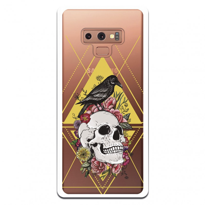 Carcasa Calavera Cuervo para Samsung Galaxy Note 9- La Casa de las Carcasas