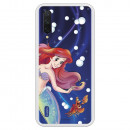 Funda para Xiaomi Mi 9 Lite Oficial de Disney Ariel y Sebastián Burbujas - La Sirenita