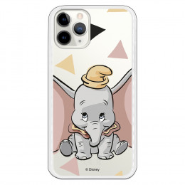 Funda para iPhone 11 Pro Oficial de Disney Dumbo Silueta Transparente - Dumbo