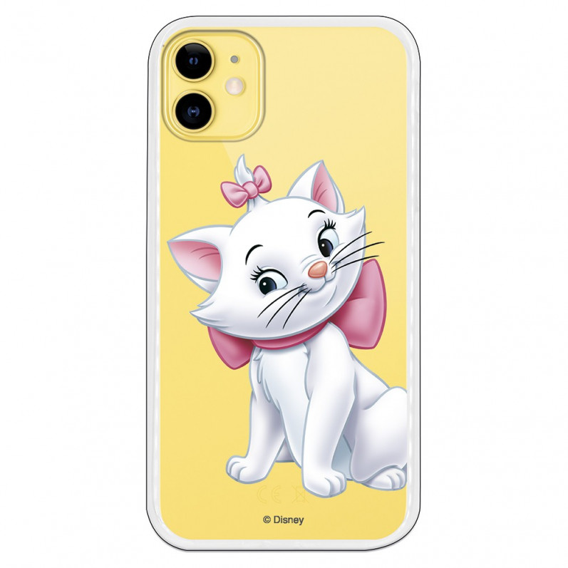 Funda para iPhone 11 Oficial de Disney Marie Silueta - Los Aristogatos