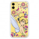 Funda para iPhone 11 Oficial de Disney Campanilla Flores - Peter Pan