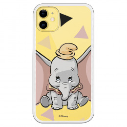 Funda para iPhone 11 Oficial de Disney Dumbo Silueta Transparente - Dumbo