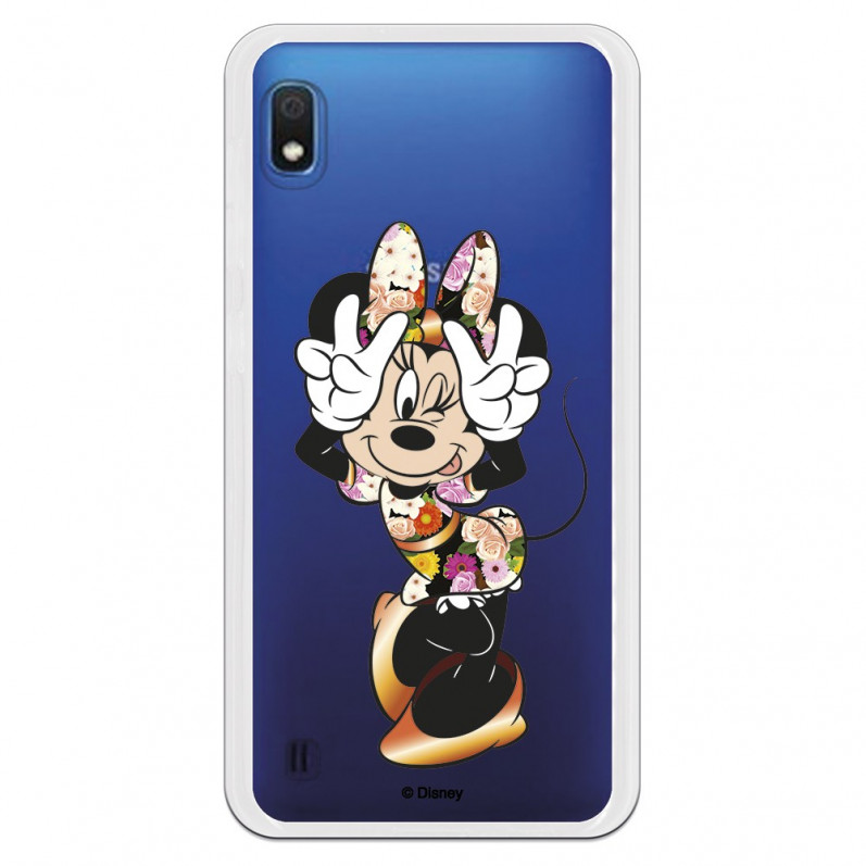 Funda para Samsung Galaxy A10 Oficial de Disney Minnie Posando - Clásicos Disney