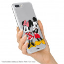 Carcasa para Samsung Galaxy A50 Oficial de Disney Mickey y Minnie Posando - Clásicos Disney