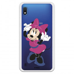 Funda para Samsung Galaxy A10 Oficial de Disney Minnie Rosa - Clásicos Disney