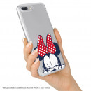 Carcasa para iPhone 8 Plus Oficial de Disney Minnie Cara - Clásicos Disney