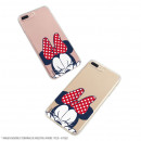 Carcasa para iPhone 8 Plus Oficial de Disney Minnie Cara - Clásicos Disney