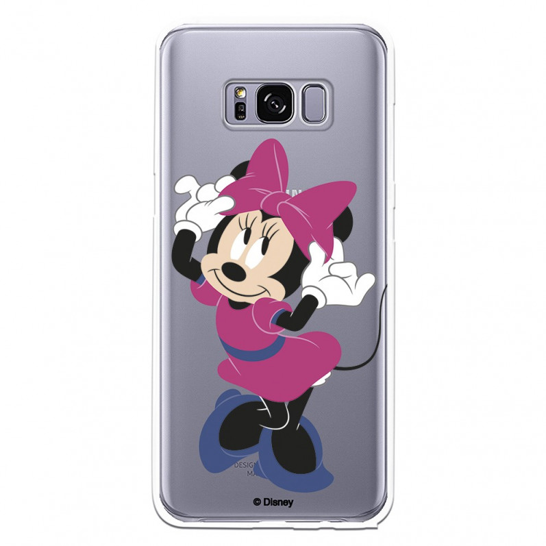 Funda para Samsung Galaxy S8 Oficial de Disney Minnie Rosa - Clásicos Disney