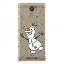 Funda para Bq Aquaris U Plus Oficial de Disney Olaf Transparente - Frozen