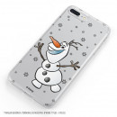 Carcasa para Bq Aquaris U Plus Oficial de Disney Olaf Transparente - Frozen