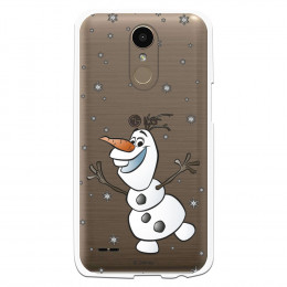 Funda para LG K10 2017 Oficial de Disney Olaf Transparente - Frozen