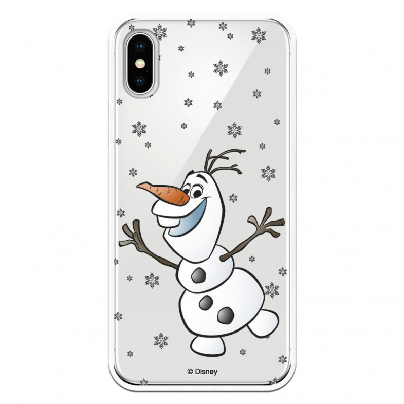 Funda para iPhone XS Oficial de Disney Olaf Transparente - Frozen