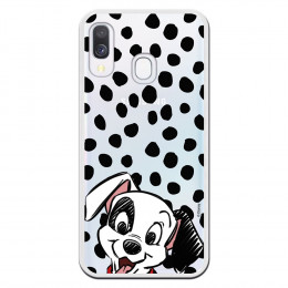 Funda para Samsung Galaxy A40 Oficial de Disney Cachorro Manchas - 101 Dálmatas