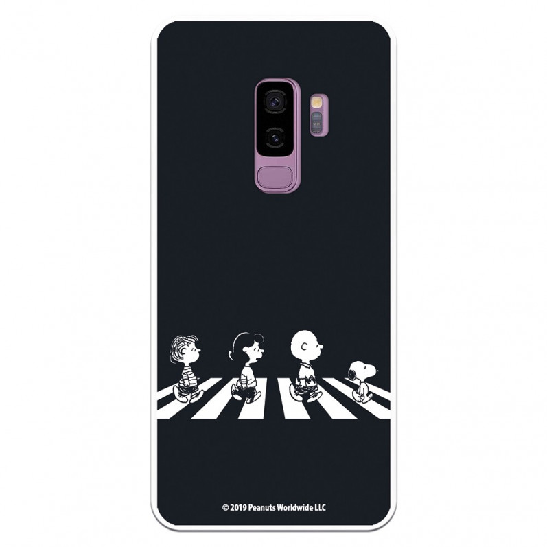 Funda para Samsung Galaxy S9 Plus Oficial de Peanuts Personajes Beatles - Snoopy