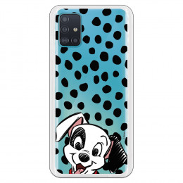 Funda para Samsung Galaxy A51 Oficial de Disney Cachorro Manchas - 101 Dálmatas