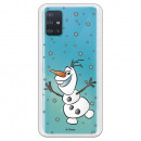 Funda para Samsung Galaxy A51 Oficial de Disney Olaf Transparente - Frozen