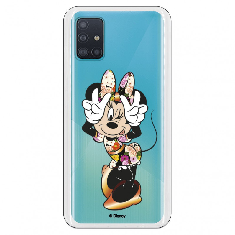 Funda para Samsung Galaxy A51 Oficial de Disney Minnie Posando - Clásicos Disney