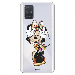 Funda para Samsung Galaxy A71 Oficial de Disney Minnie Posando - Clásicos Disney