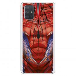 Funda para Samsung Galaxy A71 Oficial de Marvel Spiderman Torso - Marvel