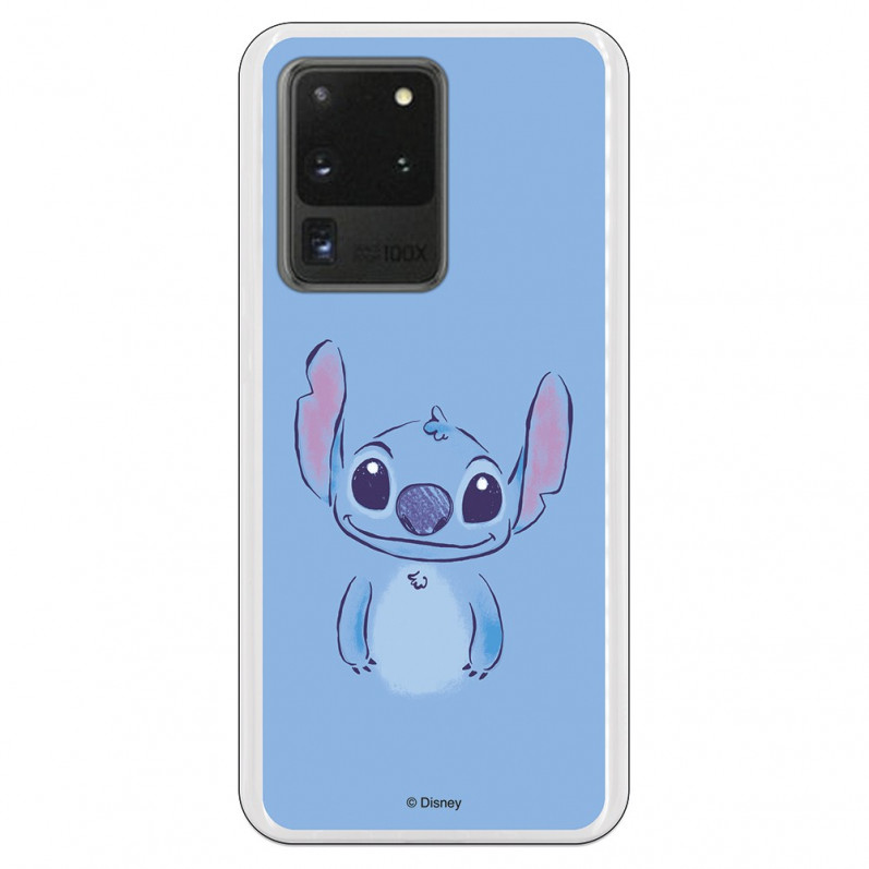 Funda para Samsung Galaxy S20 Ultra Oficial de Disney Stitch Azul - Lilo & Stitch