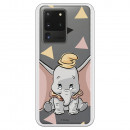 Funda para Samsung Galaxy S20 Ultra Oficial de Disney Dumbo Silueta Transparente - Dumbo