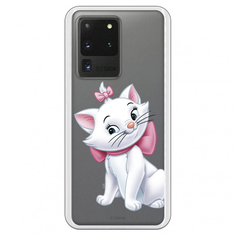 Funda para Samsung Galaxy S20 Ultra Oficial de Disney Marie Silueta - Los Aristogatos