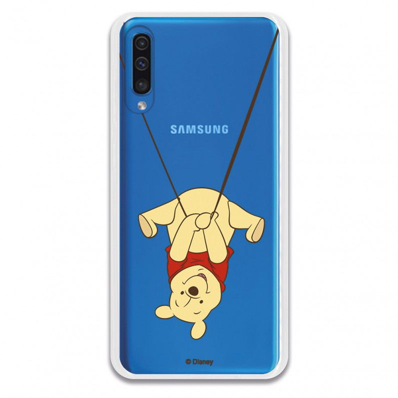 Funda para Samsung Galaxy A50 Oficial de Disney Winnie  Columpio - Winnie The Pooh