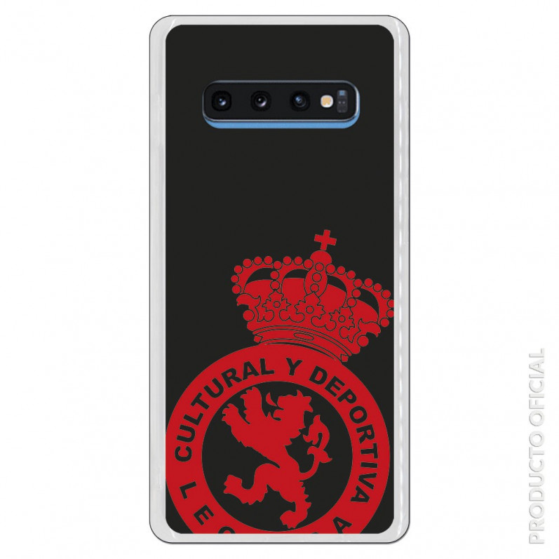 Carcasa Oficial Cultural y Deportiva Leonesa Escudo monocromo para Samsung Galaxy S10 Plus- La Casa de las Carcasas