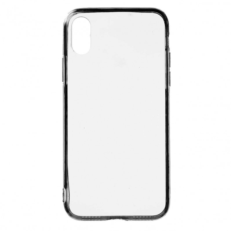 Schwarzes transparentes Bumper Case für iPhone XR