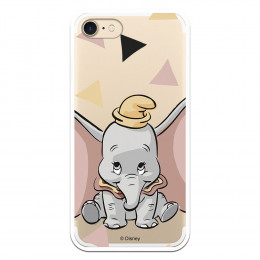 Carcasa Oficial Disney Dumbo silueta transparente para iPhone 7 - Dumbo- La Casa de las Carcasas