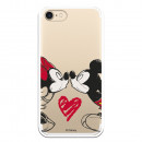 Carcasa Oficial Mikey Y Minnie Beso Clear para iPhone 7- La Casa de las Carcasas