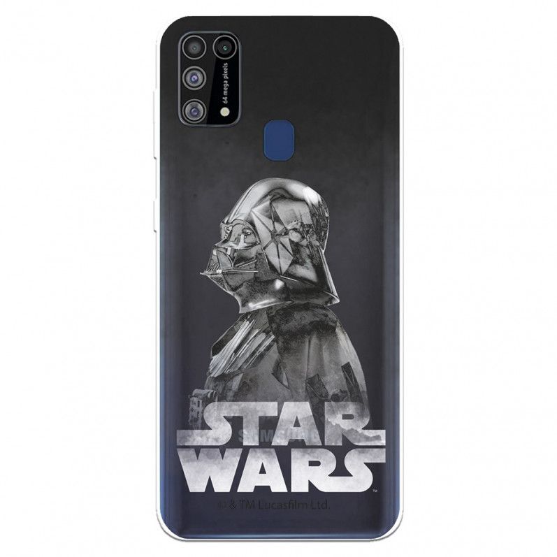 Funda para Samsung Galaxy M31 Oficial de Star Wars Darth Vader Fondo negro - Star Wars