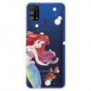 Funda para Samsung Galaxy M31 Oficial de Disney Ariel y Sebastián Burbujas - La Sirenita