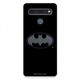 Funda para LG K61 Oficial de DC Comics Batman Logo Transparente - DC Comics